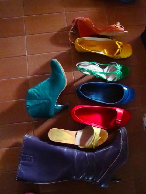 shoes,purple,red,yellow,blue,green