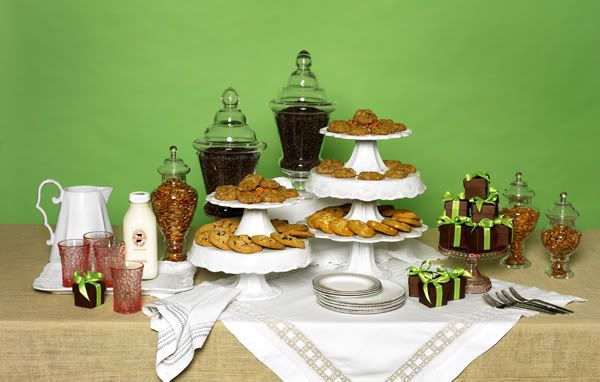 A cookie buffet is a fun way to top off a special event or wedding reception