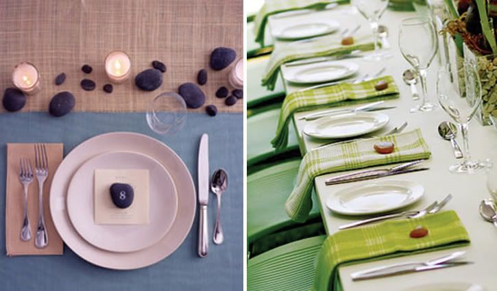 incorporated into your tablesetting stones can create a soothing effect to 