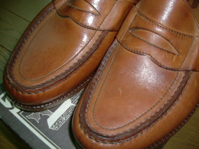 penny loafers with pennies. Deadstock SAS penny loafers in