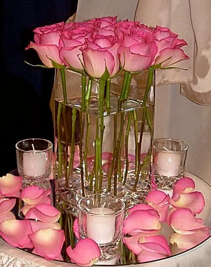 pictures of square wedding centerpieces with candles