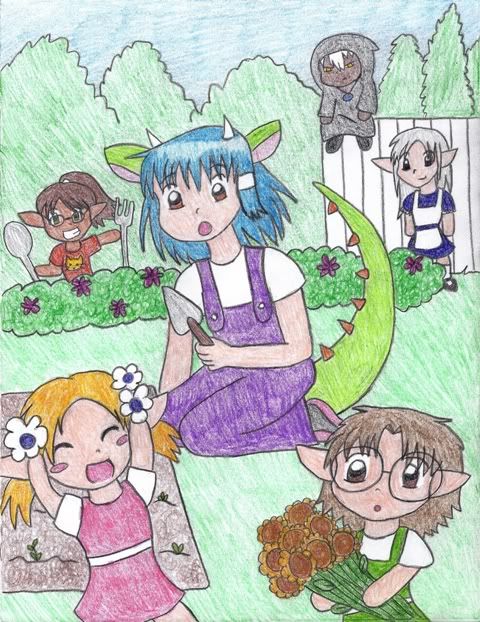 Milly plus some little elflings that won't show up for a while.