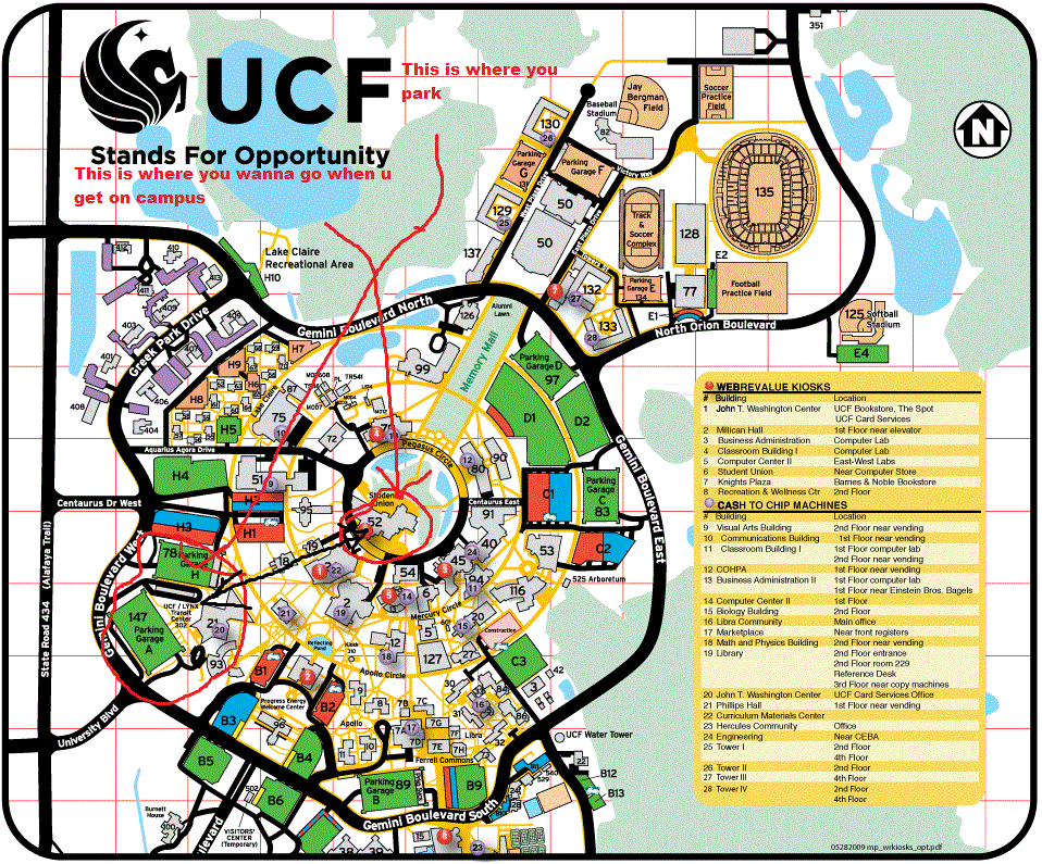 Map Of Ucf