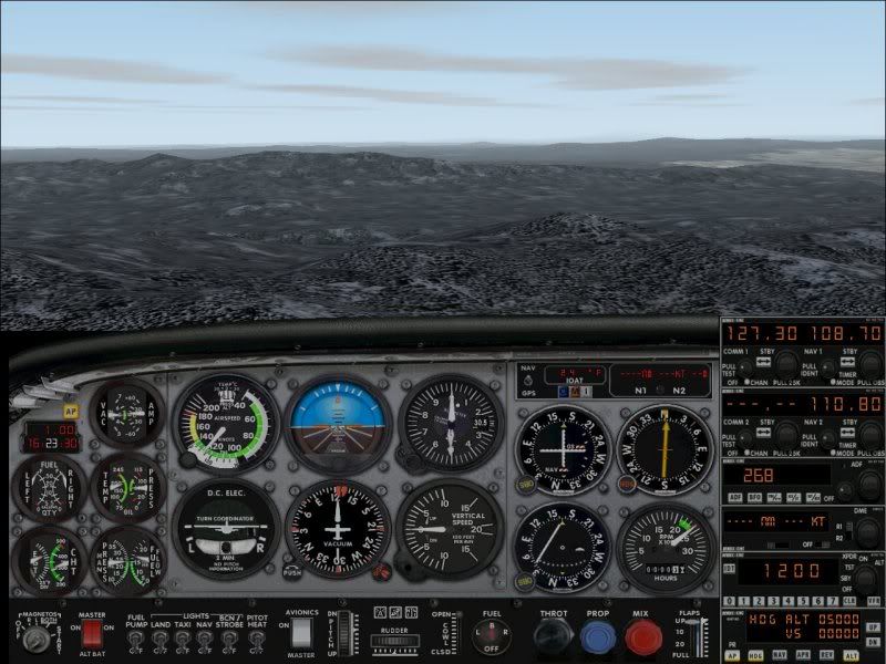 View from cockpit