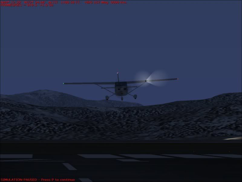 Coming in to land