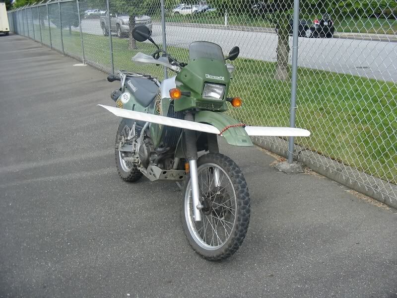 klr wheelie
