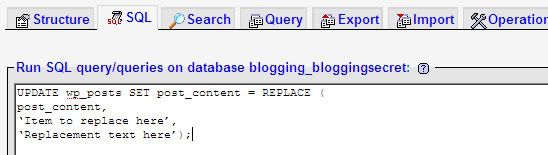 phpmyadmin sql