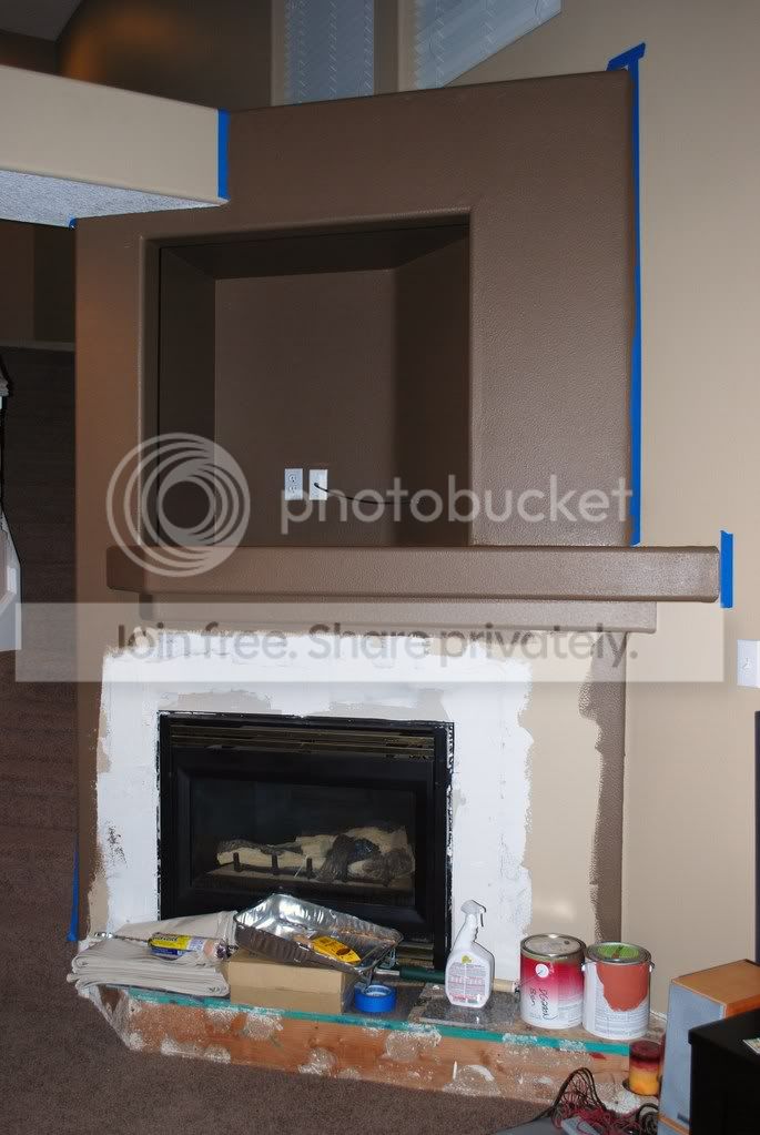 Filling In Tv Niche Above Fireplace