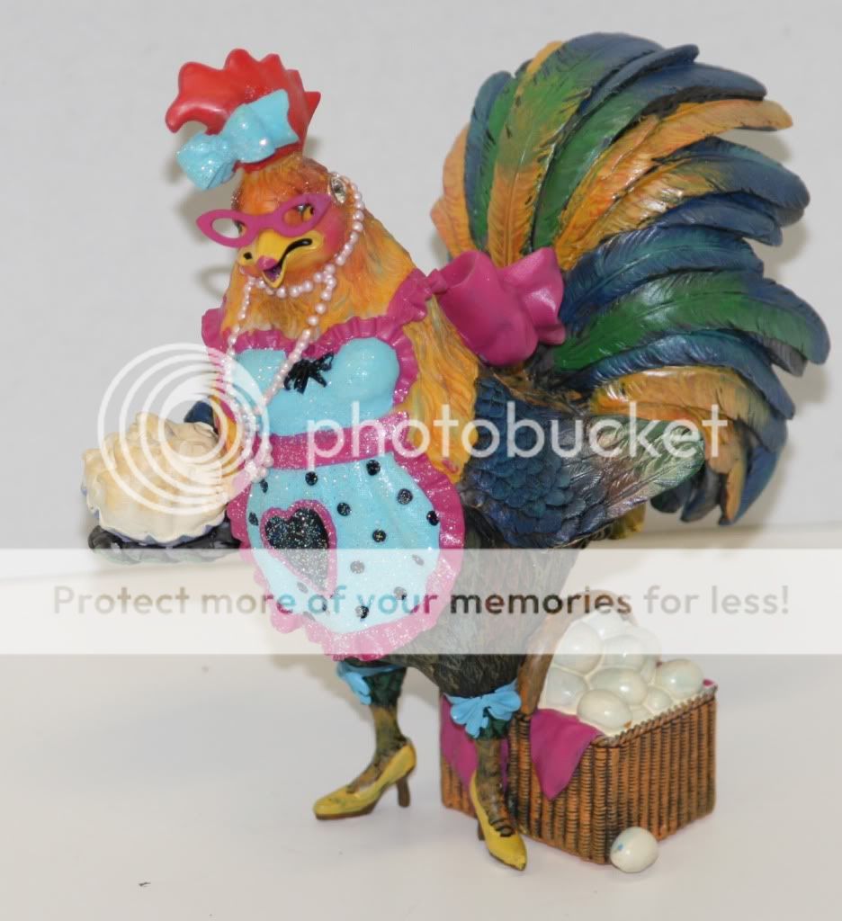 NEW KURT ADLER6 DIVA ZOO HEN BY MARGARET LE VAN OMELETTA BETTY 