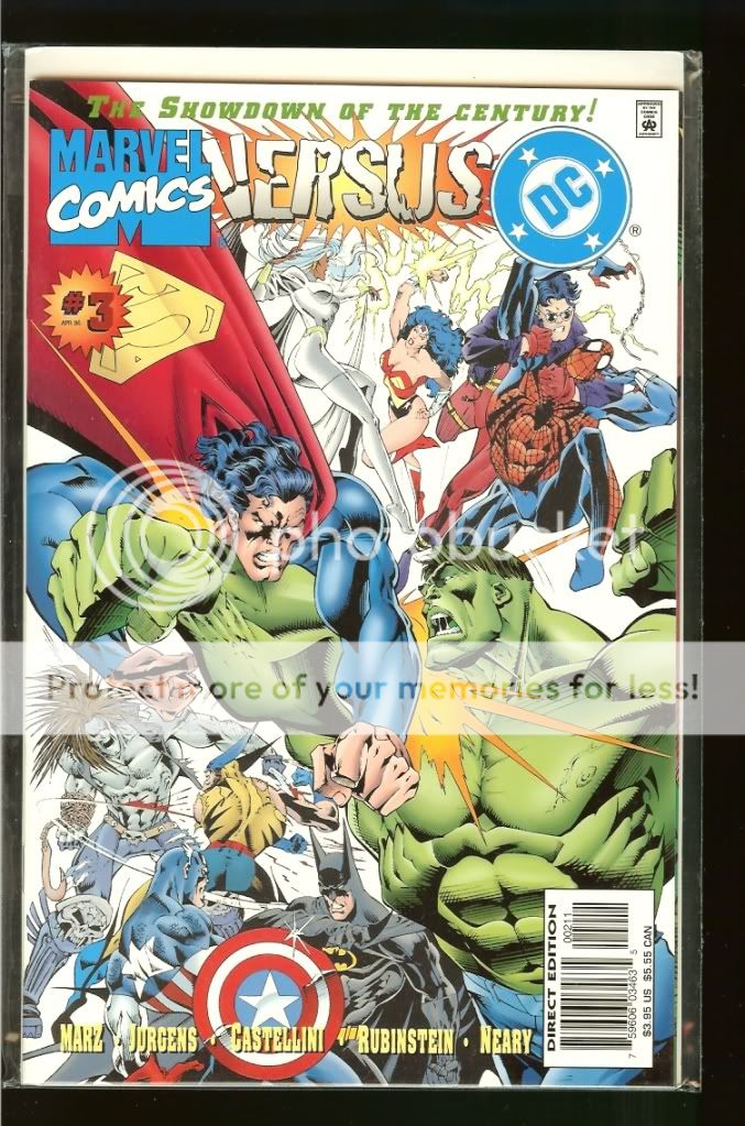 DC Versus Marvel Comics #1 4 (Complete Series) NM Amalgam Set vs 