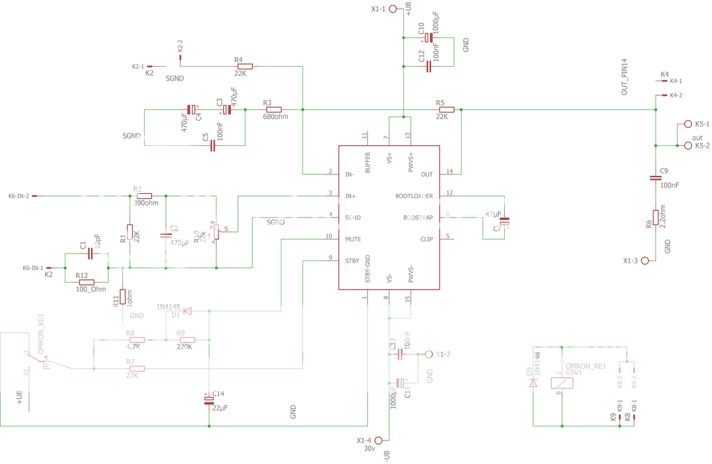 tda7293 parallel circuit layout