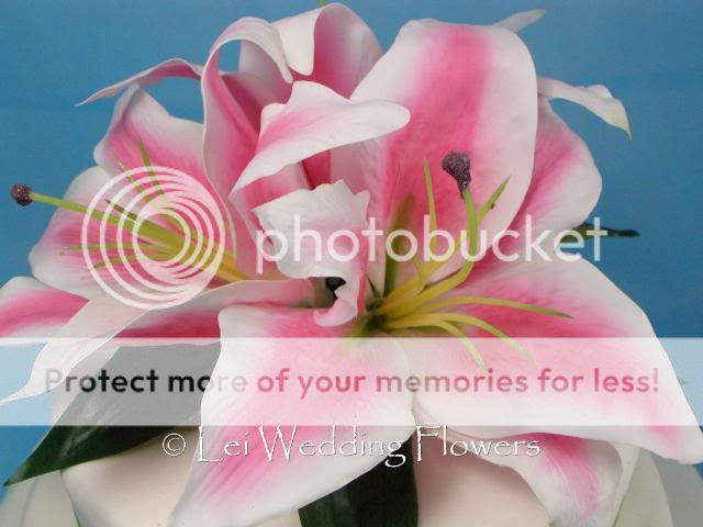   TOPPER ~ ORIENTAL LILY ~ WEDDING FLOWERS ~ CAKE DECORATIONS  