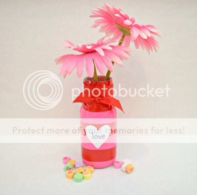 Duck Tape Valentine Vase