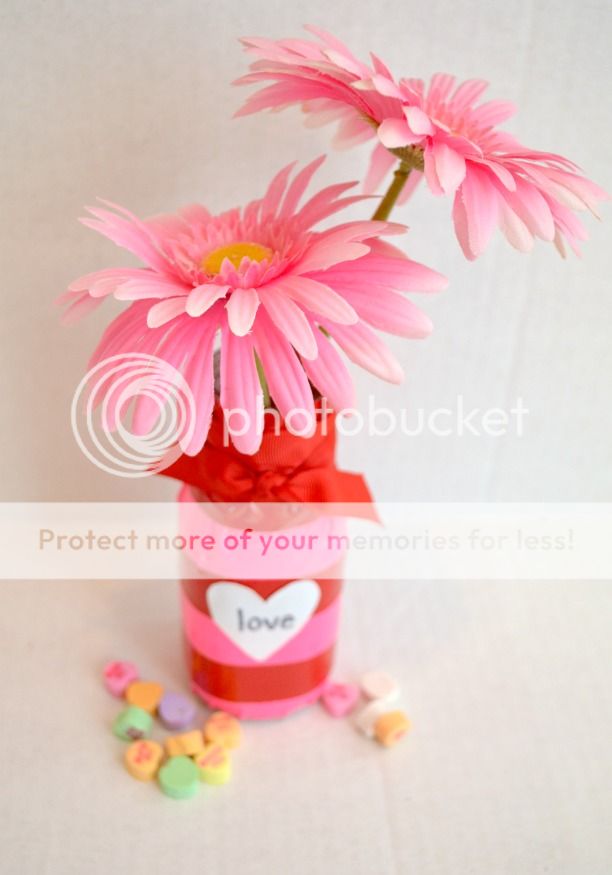 Valentine Duck Tape Vase